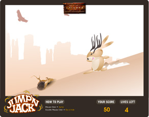 Jump'n Jack Web game designed by Zephyr Syndicate Chauncey Hollingsworth