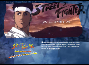 Street Fighter Alpha Generations website designed by Zephyr Syndicate Chauncey Hollingsworth