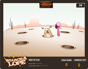 Whack-a-Lope game designed by Zephyr Syndicate Chauncey Hollingsworth