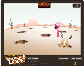 Whack-a-Lope game designed by Zephyr Syndicate Chauncey Hollingsworth