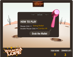 Whack-a-Lope game designed by Zephyr Syndicate Chauncey Hollingsworth